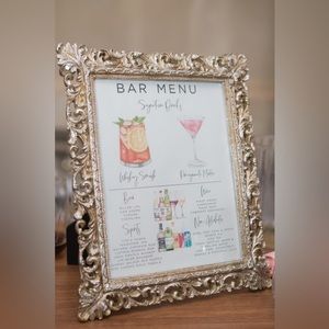 Gold picture frame 8x10